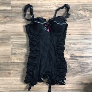 Victorias Secret sexy little things black polka dot and pink lingerie